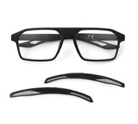 KoKoBin Occhiali da lettura regolabili per uomo e donna, alla moda e sportivi Anti-luce blu Occhiali (Nero grigio, 2, x)