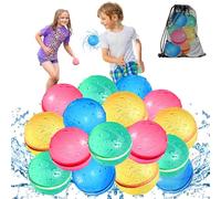 KOKODI Palloncini d'acqua riutilizzabili magnetici autosigillabili, confezione da 16 in silicone, riempimento rapido. Giocattoli per bambini 3+ e adulti, giardino, spiaggia e feste estive