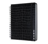 Kokonote: Agenda Settimanale 2025-2026 Caiman Black, Agenda Kokonote A5 da Agosto 2025 a Dicembre 2026, 17x21,5 cm, Weekly Planner 2025 2026 Noa, Agenda universitaria, scolastica o lavoro