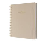 Kokonote: Agenda da tavolo 2025-2026 Misty Gray, Agenda settimanale 21x25cm da Agosto 2025 a Dicembre 2026, Weekly Planner 2025 2026 Olympia, Agenda Planner Settimanale Scrivania