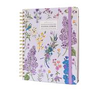 Kokonote Agenda con fiori stagionali 2023 | Grande formato 8,3 x 9,8 pollici - 21 x 25 cm | Diario accademico con visualizzazione settimanale | Con adesivi | Graziosa cartoleria | Agenda 2022-2023