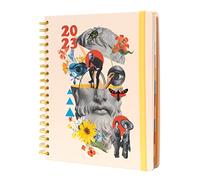 Kokonote: Agenda da tavolo Settimanale 2023 Retro Fantasy, agenda kokonote 17 mesi, Big Size 21x25cm, ideale come agenda da tavolo, agenda insegnante o per il lavoro, da agosto 2022 a dicembre 2023
