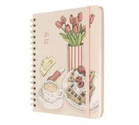 Kokonote Agenda Settimanale 2026 2027 Blossom - Diario Scoula 2026-2027 per Università e Scuola Superiore | Weekly Planner con Copertina Rigida, Segnalibri e Stickers (17x21,5 cm)