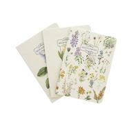 Grupo Erik: Set 3 Quaderni A6 Botanical Wild Flowers | Pack 3 Quaderni A6 da personalizzare, quaderni appunti con copertina flessibile, carta d'avorio 80g/m², Botanical Wild Flowers Collection