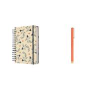 Kokonote: Set Agenda + Penna | Agenda Giornaliera 2025 Wabi Sabi + Penna Coral Spice, Agenda A5 12 mesi, Gennaio-Dicembre 2025, Daily Planner 2025 Muse, 14,8 x 21 cm, Cancelleria Aesthetic