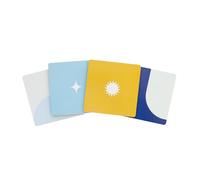 Kokonote: Set Sottobicchieri Akalia | Set 4 Sottobicchieri quadrati con stampa decorativa, 10x10 cm, Sottotazza retro in sughero e stampa resistente al calore | Akalia Collection