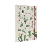 Kokonote: Quaderno Puntinato Botanical Cacti | Quaderno A5 con rilegatura a mano, copertina rigida e chiusura elastica, carta d'avorio 90g/m², ideale come bullet journal o quaderno appunti