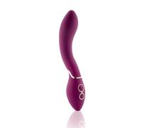 Kokoö Vibratore per punto G e clitoride Giulia | Design curvo | 7 modelli, 3 velocità | Silicone morbido, motore potente e silenzioso | Ricaricabile tramite USB | Resistente all'acqua (Fucsia)