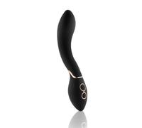 Kokoö Vibratore per punto G e clitoride Giulia | Design curvo | 7 modelli, 3 velocità | Silicone morbido, motore potente e silenzioso | Ricaricabile tramite USB | Resistente all'acqua (Nero)