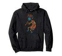 Kokopelli, Deity of Fertility And Abundance Felpa con Cappuccio