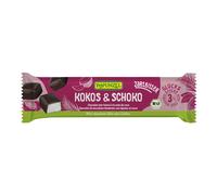 KOKOS & SCHOKO - Barretta al Cioccolato Fondente con Ripieno al Cocco, 50 g