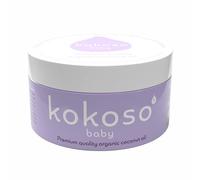 Kokoso Baby Organic Coconut Oil - Moisturising 100% Natural Baby Oil for Baby Massage, Dry, Sensitive and Normal Baby Skin - 168g