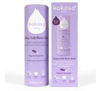 Kokoso Balsamo morbido per bambini, lavanda biologica, ideale per mani secche, labbra doloranti e guance screpolate, protegge il mento e lenisce le eruzioni cutanee, 100% ingredienti naturali e