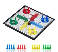 KOKOSUN Ludo - Gioco da Tavolo Magnetico Pieghevole, 24,9 cm, 2-4 Giocatori, Età 3+ Anni, Regalo per la Famiglia e Bambini