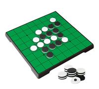 KOKOSUN Reversi Scacchi, Reversi, Gioco di strategia da tavolo, Scacchiera pieghevole magnetica Conservazione comoda (Angolo arrotondato)