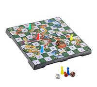 KOKOSUN Serpenti e scale, Gioco tradizionale di serpenti e scale, Gioco da tavolo pieghevole magnetico, Giochi per famiglie per bambini (Angolo arrotondato-2)