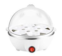 KOKSII Bollitore Elettrico per Uova Sode Bollitore per Riscaldamento Rapido Pentola Un nel Acciaio Inossidabile Utensile per La Cottura nel Padella, Spina Europea Bianca