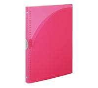 Kokuyo Campus Adapt - Raccoglitore sottile, formato A4, 30 anelli, colore: Rosa