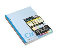 Kokuyo Campus Todai Series - Quaderno a righe, formato B5, 252 x 179 x 4 mm, rigatura 6 mm, 35 righe x 30 pagine, confezione da 5 copertine colorate, 3CBNx5