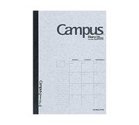 Kokuyo Campus-Tagebuch, kostenlose monatliche Terminplanung, 21 x 14,7 cm, A5-Format, 24 Bl tter/48 Seiten, Grau, Japan-Import (NI-CF103N)