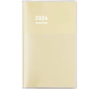 Kokuyo Jibun Tech Diary 2026 Planner mensile/settimanale A5 Slim giallo burro...