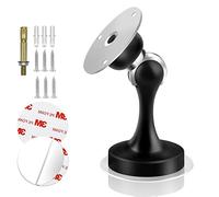 KOLAKO Fermaporta magnetici, fermaporta neri per battiscopa, in acciaio inox, resistente e morbido, senza ferma-porta, 2 pezzi