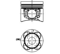 KOLBENSCHMIDT 40476610 Pistone per DEUTZ-FAHR