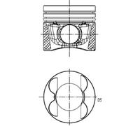 KOLBENSCHMIDT 40809600 Pistone per FREIGHTLINER,MERCEDES-BENZ,MERCEDES-BENZ (FJD