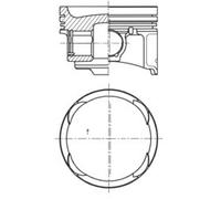 KOLBENSCHMIDT 41729600 Pistone per ABARTH,ALFA ROMEO,CHRYSLER,FIAT,LANCIA