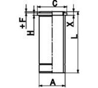 KOLBENSCHMIDT 89846110 Canna cilindro per MERCEDES-BENZ,SETRA