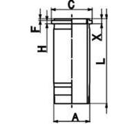 KOLBENSCHMIDT 89861110 Canna cilindro per BOVA,DAF,GINAF,IRIZAR,KENWORTH,SOLARIS