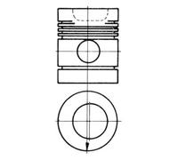 KOLBENSCHMIDT 91118600 Pistone per EBRO,VW