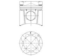 KOLBENSCHMIDT 94846600 Pistone per ERF,MAN,MAZ-MAN,NEOPLAN