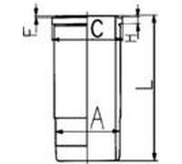 KOLBENSCHMIDT Canna cilindro VOLVO 6,7 D7A230 D7A260 D7A285 D7B230 D7B260