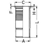 KOLBENSCHMIDT Canna cilindro VOLVO 9,6 1545045 TD100B TD100BG TD100CHC TD100F