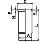 KOLBENSCHMIDT Cilindro Fodera SCANIA NEOPLAN 11,0 1305546 DS11 DS11.22