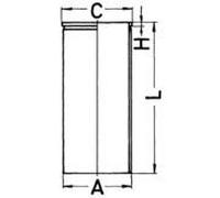 Kolbenschmidt Fodera Cilindro Mercedes-Benz Bredamenarinibus 7,2 4,8 M902.900