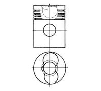 KOLBENSCHMIDT Pistone 3.02501.6805 51.02501-0489 3.02501.6838 51.02501-0543