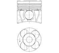 KOLBENSCHMIDT Pistone Adatto Per Opel Astra J Caravan 1.7 CDTi Meriva B