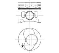 KOLBENSCHMIDT Pistone Adatto per VW California T4 Camper 70J 7DJ 7DK 2.5