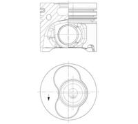KOLBENSCHMIDT Pistone Adatto Per VW Multivan V 7HM 7HN 7HF 7EF 7EM 7EN 2.5 TDI