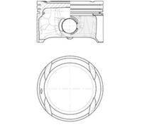 KOLBENSCHMIDT Pistone Adatto Per VW Seat Golf VI 5K1 1.4 Polo 6R 9N 1K1 5M1 521