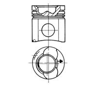 KOLBENSCHMIDT Pistone Con Anelli E Bulloni 12163132 6.234.0.160.302.7