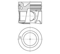 Kolbenschmidt Pistone Con Anelli E Bulloni per Iveco 4,5 500055920 8099100