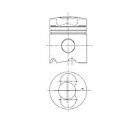 KOLBENSCHMIDT Pistone DEUTZ-FAHR FENDT MAGIRUS-DEUTZ 4,1 3,1 04152191 04157748