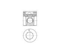 KOLBENSCHMIDT Pistone HATTAT LANDINI 3,3 4,4 4115P017 4115P517 1103A-33TG1