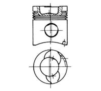 KOLBENSCHMIDT Pistone MAN NEOPLAN 12,0 51.02501-6045 51.02501-6046 51.02501-6047