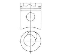 KOLBENSCHMIDT Pistone RENAULT TRUCKS 12,0 5000666861 MIDR06.35.40G MIDR06.35.40H