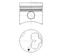 KOLBENSCHMIDT Pistone VW VOLVO AUDI 2,4 1,6 068107081AA 270642 068107081AB CY DE
