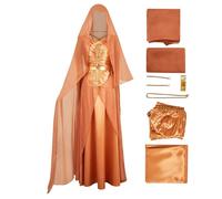 KoleGoe Mon Mothma - Set di 7 abiti da sera da donna, in seta e raso, per cosplay, 7 pezzi
